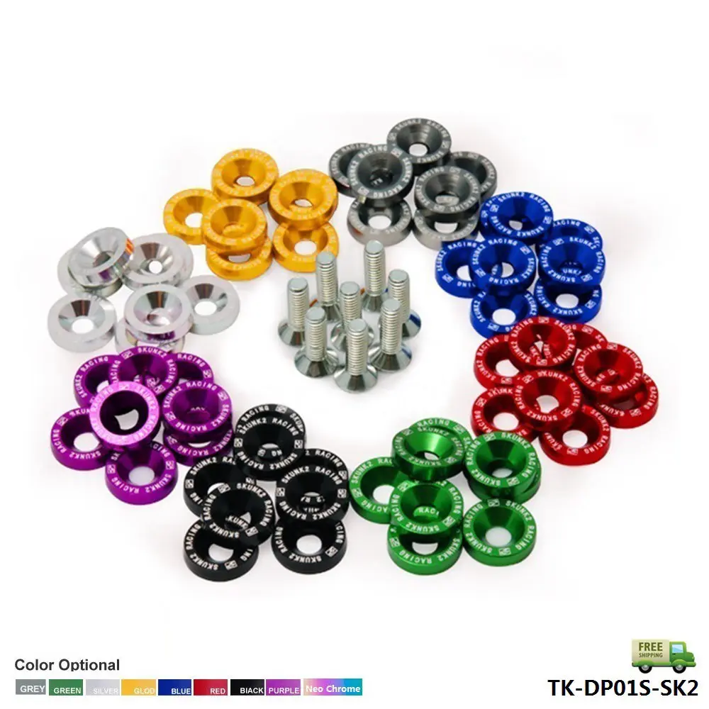 TANSKY- SK2 8PCS/SET Fender Washers Bumper Washer Lisence Plate Bolts Kits for CIVIC ACCORD TK-DP01S-SK2-FS