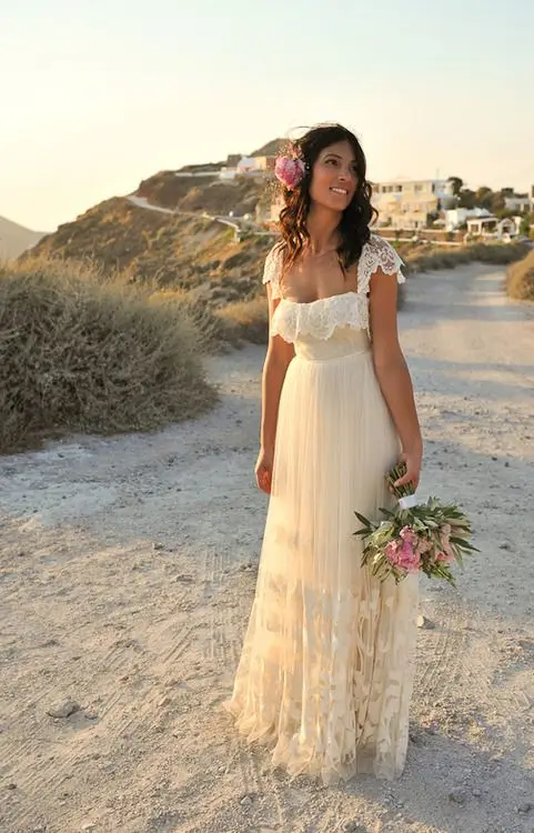 seaside wedding dress