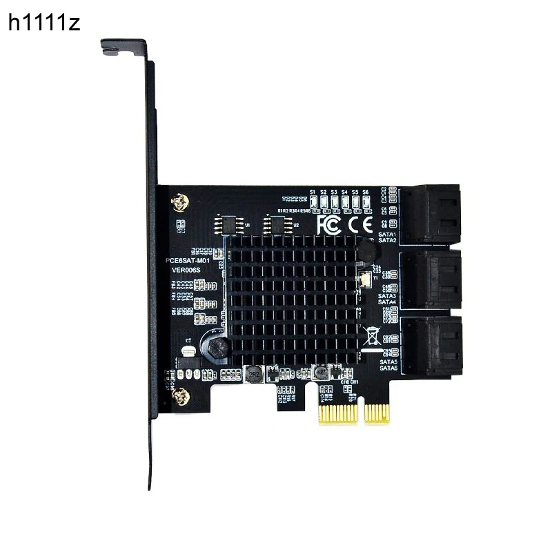 SATA 3.0 PCIe Expansion Card - 4 Port 6Gbps SATA Controller With 2U/4U Brackets