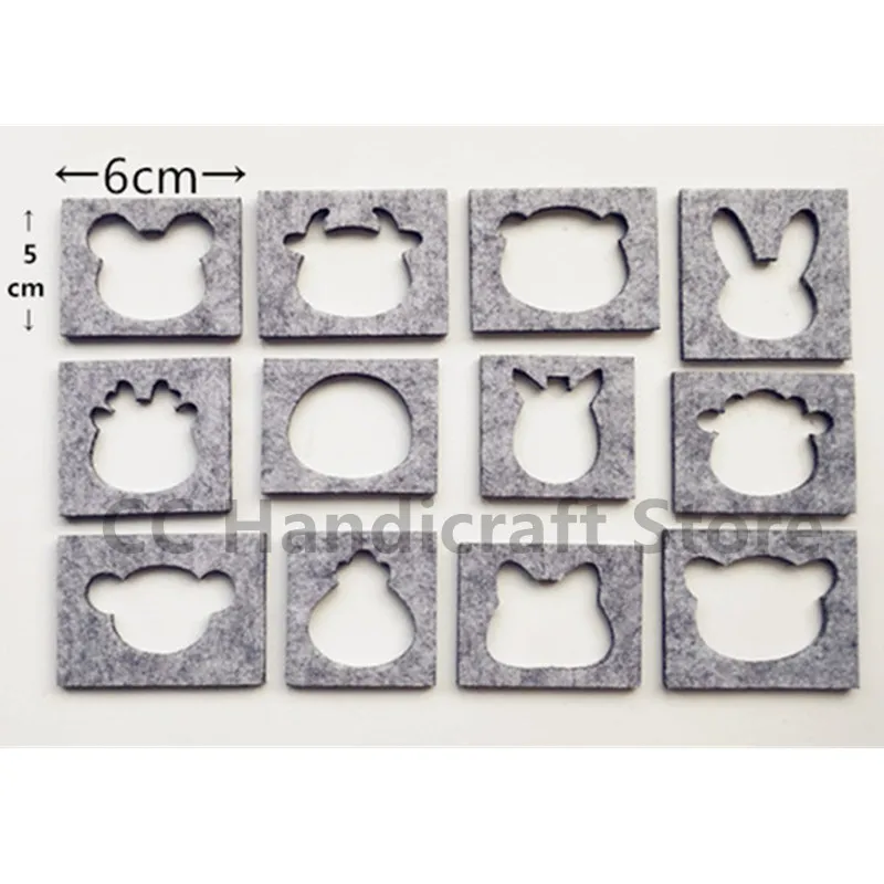 Фетровый шаблон для китайских животных Зодиака, фетровая ткань, сделай сам, для детей, фетровые формы, 12 стилей, шерстяной фетр, ручной работы, инструменты для животных