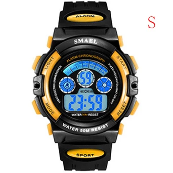 

SMAEL Kids Watches Boys Quartz Wristwatches Student Sport Watches 50M Waterproof Alarm Clock 0508 Children Watches LED Digital