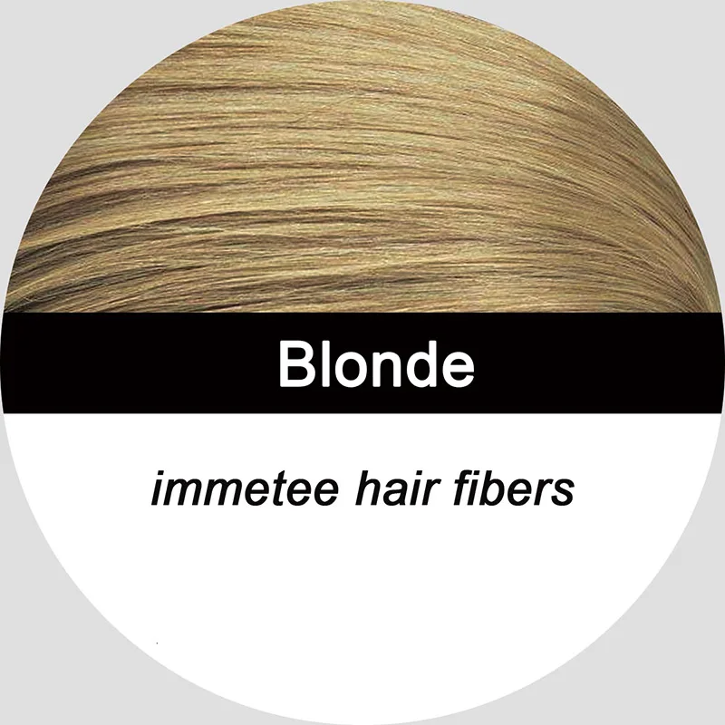 IMEETEE волосы волокна пополнения 28 г лучшее качество натуральный хлопок выпадения волос строительные волокна для роста лучшие продукты выпадения волос - Цвет: blonde
