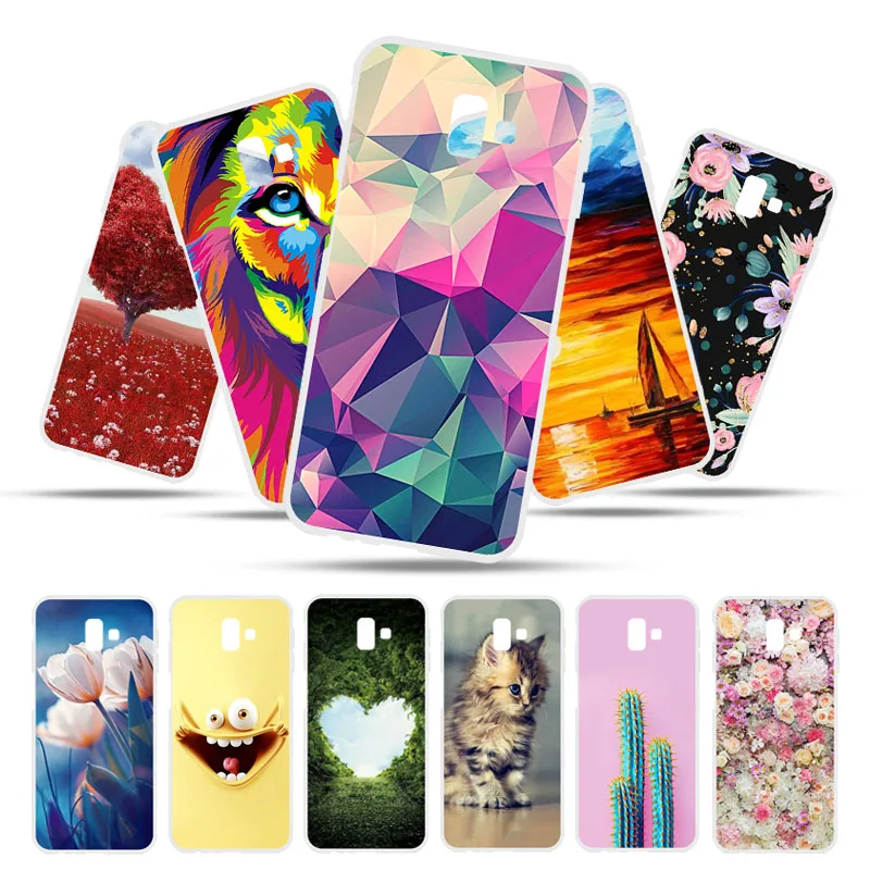 

Bolomboy Painted Case For Samsung Galaxy J6 Plus Case 2018 Silicone Soft TPU Cases For Samsung J4 Plus 2018 Cover