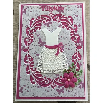 

Sleeveless Dress Bow Belt Metal Cutting Dies For DIY Scrapbooking Embossing Paper Cards Making Decorative Crafts New 2019 Diecut