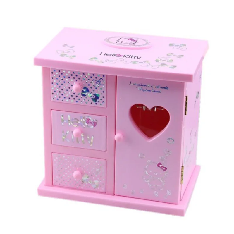 

Creative Ballerina Girl Makeup Mirror Music Box Ornaments Wardrobe Cabinet Shape Jewelry Box Music Box Home Decor Birthday Gift