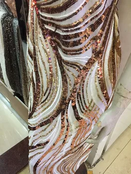 

Free shipping! shining mesh lace fabric african guipure lace sequin FABRIC for wedding