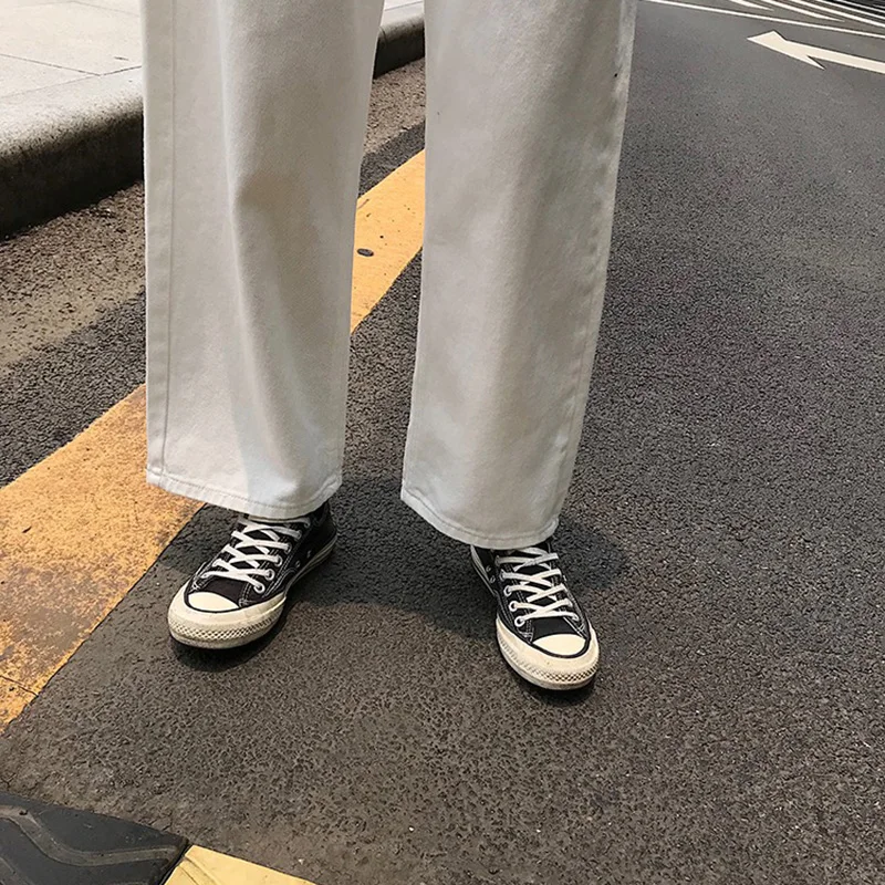 Jeans Women Loose High Waist Leisure Full-length Wide Leg Jean All-match Korean Style Simple Womens Trendy Harajuku Daily Chic