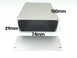 Алюминий корпуса мобильного блок питания алюминиевый профиль корпуса высокого качества Алюминий случае 74*29*100 мм приемник, посвященный