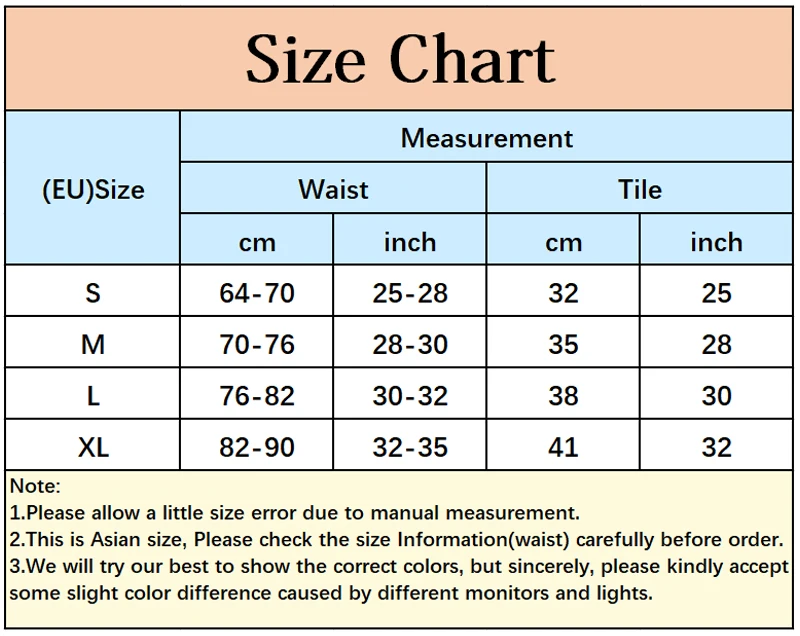 E-023 size chart