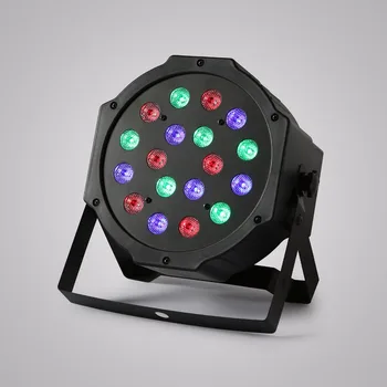 

8PCS 18X3W RGB PAR64 DMX512 DJ Par LED Light Stage Lighting Party Club Bar