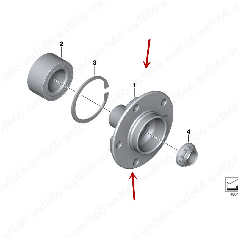 Автомобилем фланцевый концнтратор F20 116I F30 320Ib mwF21 118D N20 F22 F30 318I линейка колесной оси передний привод подшипник вала