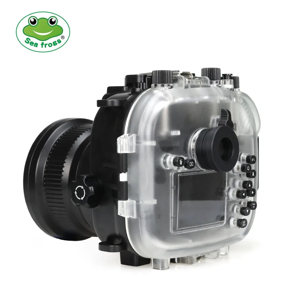 Seafrogs 40 м/130ft подводный Камера Корпус чехол для ЖК-дисплея с подсветкой Fujifilm X-T2 XT2 с Алюминиевый поддон водонепроницаемый чехол для камеры