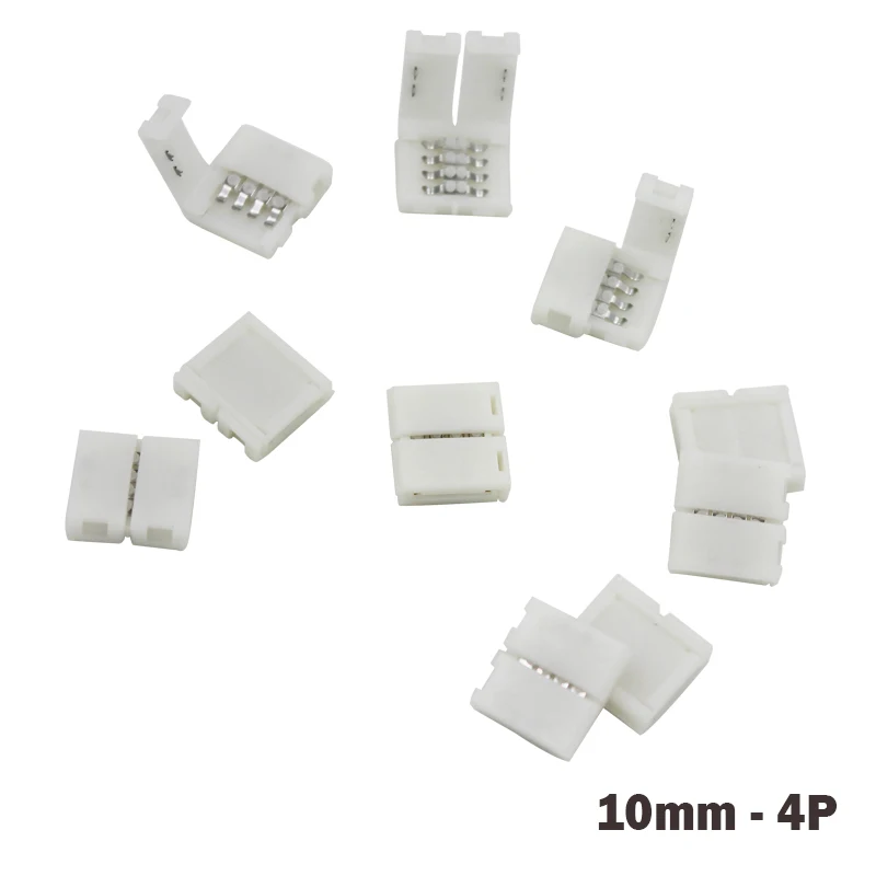 30 шт 8mm2P/10 мм 2 P/10 4 P Solderless сплиттер право Быстрый без пайки Разъем угловой
