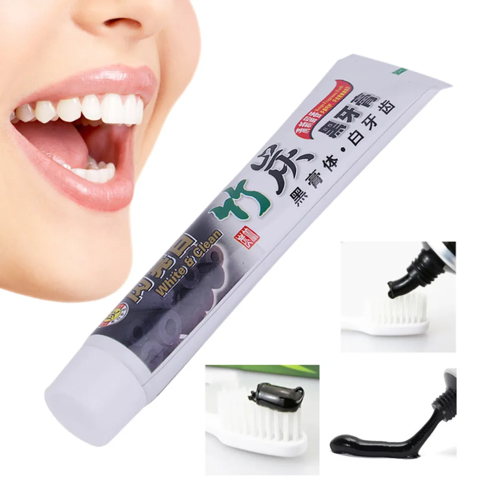 

Teeth Whitening Toothpaste Oral Hygiene Bamboo Charcoal Toothpaste Universal Home Black Toothpaste Teeth Care Accessory
