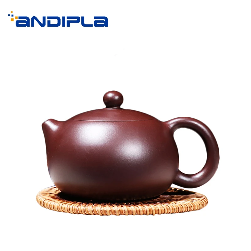 

280ml Yixing Purple Clay Xishi Teapot Household Zisha Pot Office Kung Fu Tea Set Health Raw Ore Drinkware Puer Oolong Tea Kettle