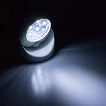 

Motion Activated Cordless light Round AA Battery Power 5W 360 degree rotable Led infrared sensor lamp Cabinet Stairs Door Light