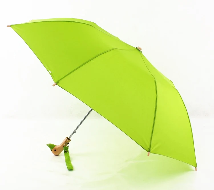 FGHGF создать Деревянный Прекрасный Утка голова ручка зонт автоматический два складной Солнечный дождливый двойной солнцезащитный зонтик для женщин леди мужские подарки