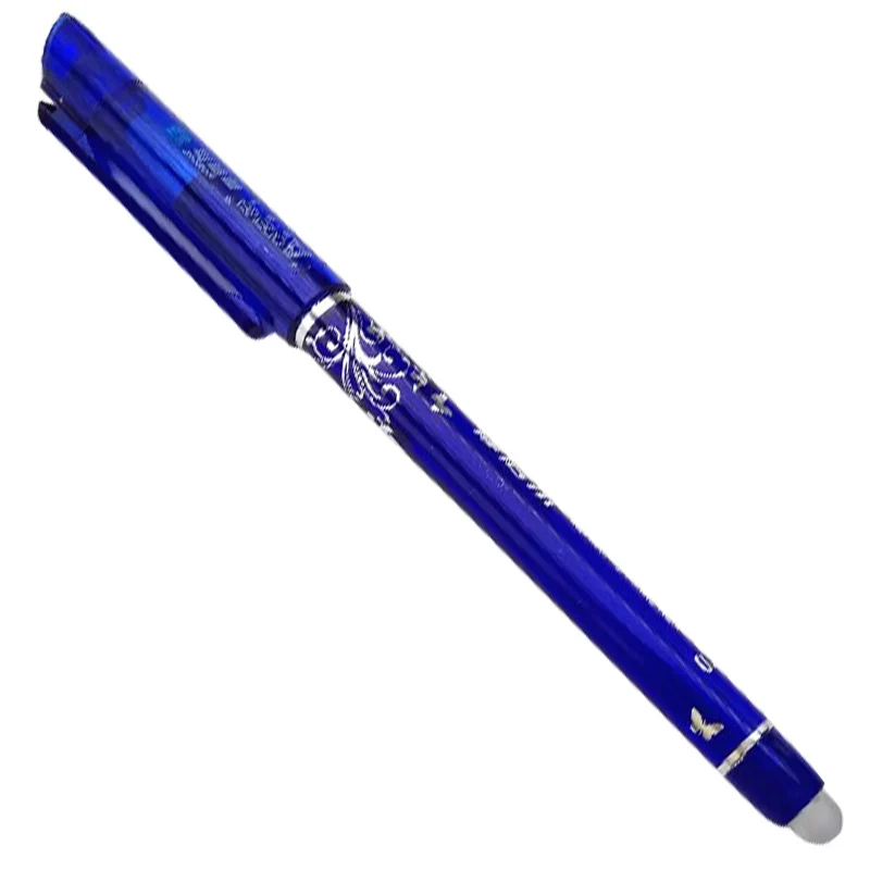 1 шт. стираемая гелевая ручка 0,5 мм наконечник красный синий темно-синий черный заправки на выбор студент, школа, офис канцелярские принадлежности - Цвет: Blue ink