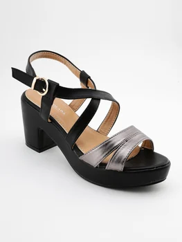 

Woman summer sandal 8 cm buckle high heel