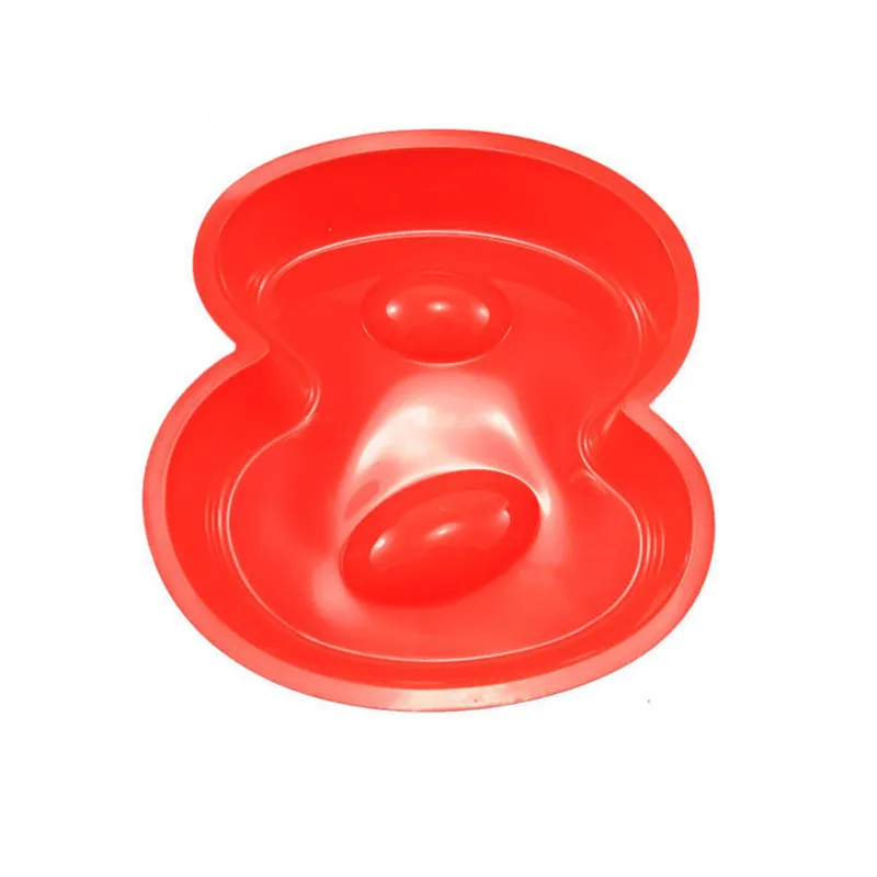 100% Food Grade Large Non-stick Silicone Jersey Number 8 Cake Mold Pan DIY Baking Tin Birthday Wedding Anniversary 8th Cake Mould7