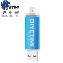 Biyetimi OTG флеш-накопитель 32 ГБ высокоскоростной USB накопитель 64 ГБ 16 ГБ флеш-накопитель USB 3,0 с индивидуальным логотипом USB флеш-накопитель SCT19