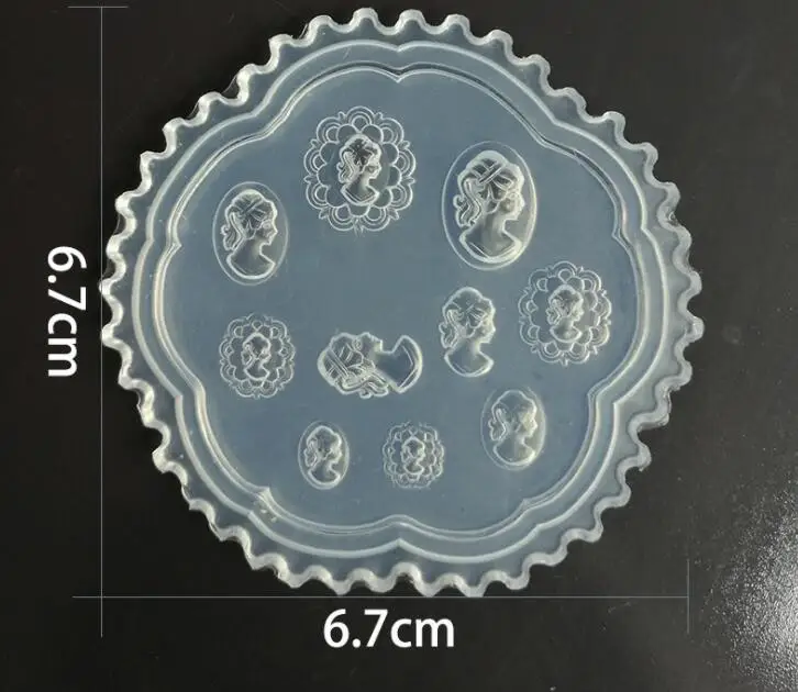 Gel nail flowers charm silicone mold