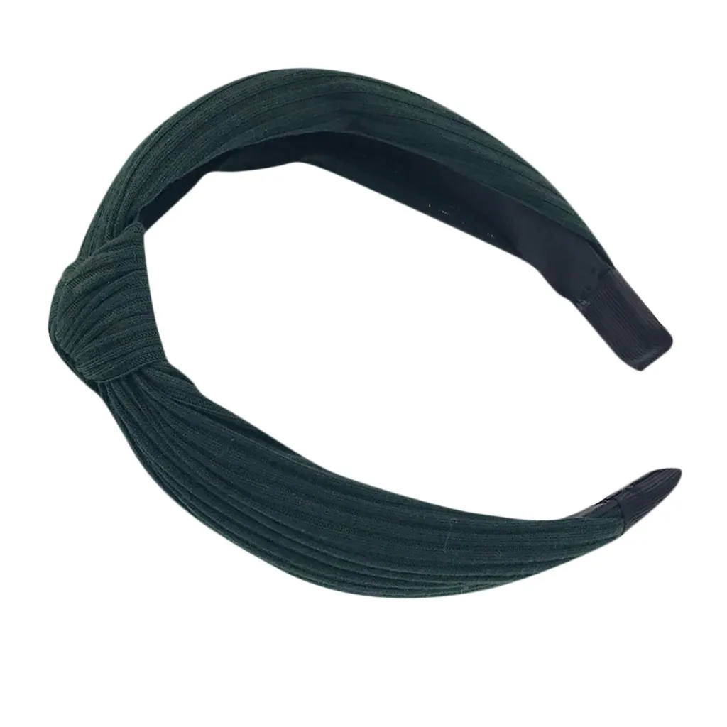 Рокабилли Твердые Цвет проводной мягкая и удобная обувь headbanf в Тартан шарф ретро резинка для волос спираль L50/0109 - Цвет: B
