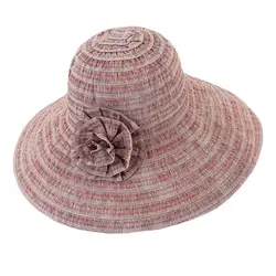 Летняя женская шляпа от солнца, женская панама с цветочным принтом, шляпа рыбака с широкими полями, защита от УФ-лучей, пляжная кепка для
