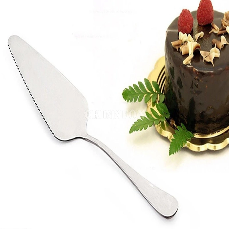 DHL 500PCS Stainless Steel Toothed Pizza Pie Cake Server