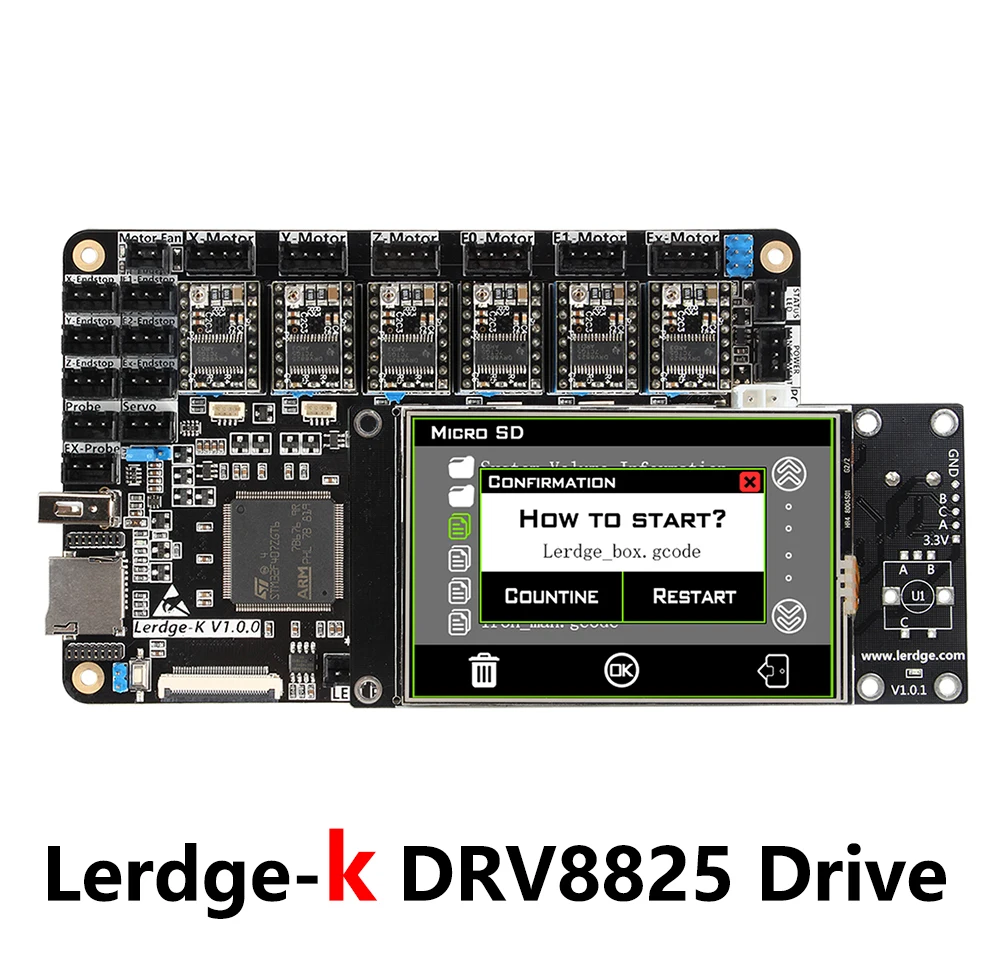 LERDGE 3D طابعة مجلس الذراع 32Bit تحكم اللوحة ل 3d تحكم الطابعة اللوحة طاقم شاشة تعمل باللمس Diy NTC100K PT100 LERDGE 3D طابعة مجلس الذراع 32Bit تحكم اللوحة ل 3d تحكم الطابعة اللوحة طاقم شاشة تعمل باللمس Diy NTC100K PT100