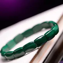 Натурального малахита Кристалл Площади Браслет AAA 8*12*5 мм