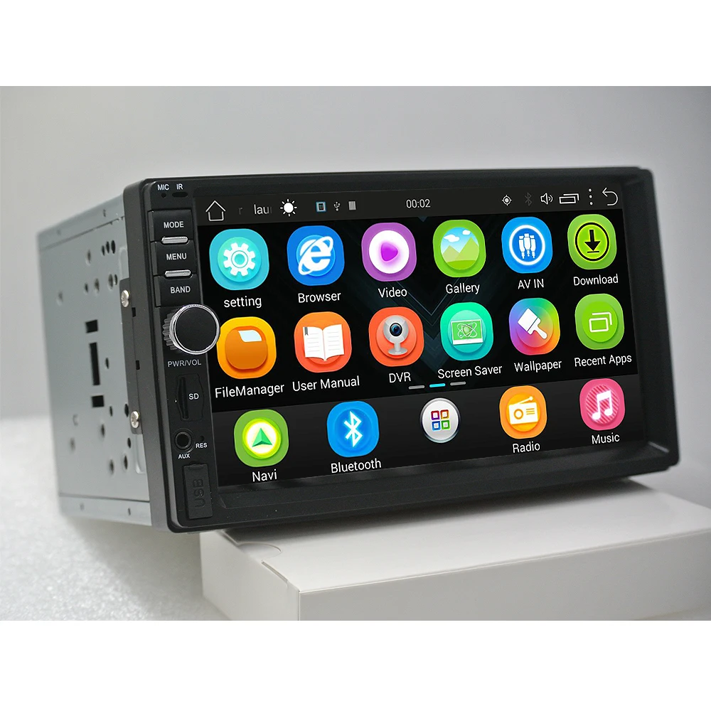Rhythm 2 din android 6.0 car radio auto bluetooth double din multimedia player universal GPS Navigation 1024*600 support dab  