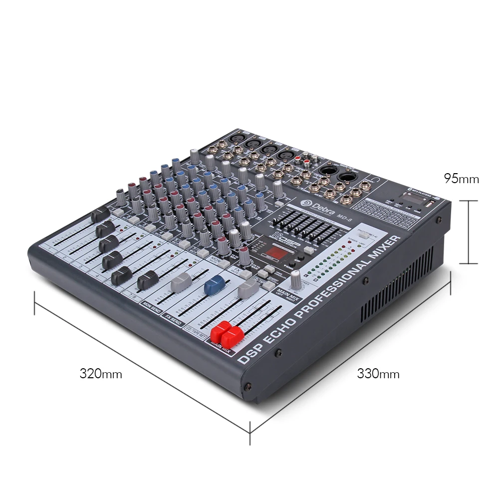 Good quality Clean sound!!! 8 Channels Mixer