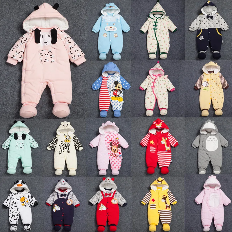 Minnie-Micky-Baby-Romper-Cartoon-Winter-Coveralls-Boy-Clothing-Infant-Overcoat-for-Girl-Warm-Jumpsuit-Bebes-Newborn-Baby-Clothes-2