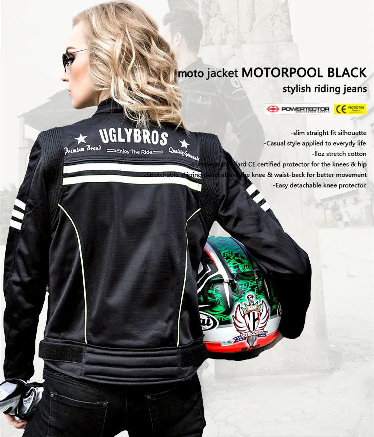 Motocross Cuerpo Armaduras ropa moto MS uglybros featherbed-ubs02 moto malla Ciclismo carreras en verano parejas