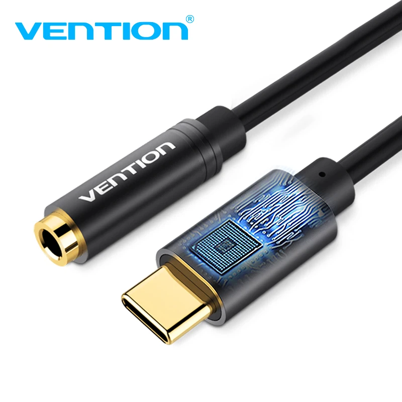 Vention USB Type C to 3.5mm Audio cable Type-C Earphone Headset Adapter USB C AUX Audio Cable for Speaker Headphone Xiaomi mi6