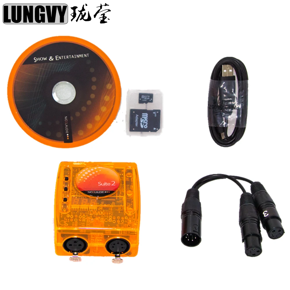 Sunlite Люкс 2 первый класс, USB-BOX с 1536 каналом, USB Sunlite DMX FC контроль, профессиональное освещение сцены контролер