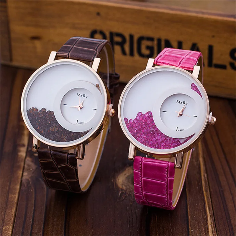 

Hot explosion models sand drift fashion women's watch Fashion ball accessories watches Rhinestone trade Europe and America belt