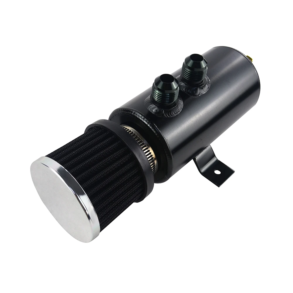 VR-Универсальный 0.75L матовый озадаченный маслоуловитель БАК с дыхательным фильтром алюминий 10 круглая банка маслоуловитель может VR-TK89