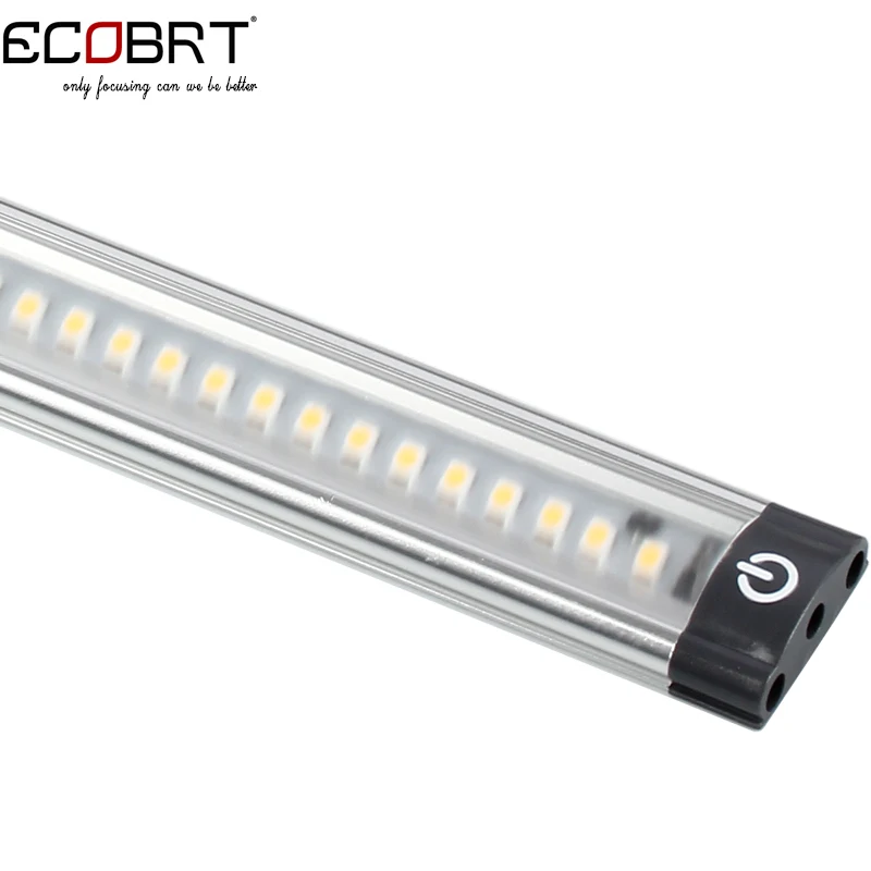 20 inch Aluminum Touch On Cabinet lamps 50cm long 5W  Led Linear Cabinet Strip Lights 12v / 24v DC with sensor switch 2pcs/lot