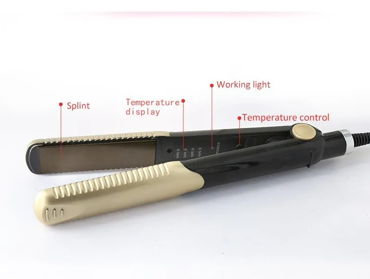 Золотой CE качество 110-240 В 20 секунд быстрый нагрев контроль температуры Кукуруза выпрямитель для волос гофрированного железа инструмент для укладки
