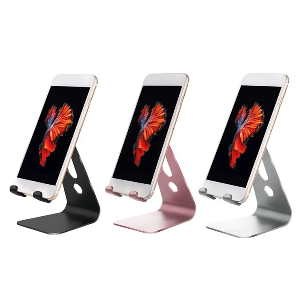 

Car Phone Holder Aluminum Alloy Desktop Metal Stand For Mobile Phones And Tablets Wholesale Purchasing 3 Color