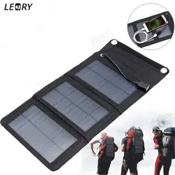 Leory 5 Вт 5 В солнца Мощность Панели солнечные Зарядное устройство монокристаллического Портативный солнечной DIY USB Запасные Аккумуляторы
