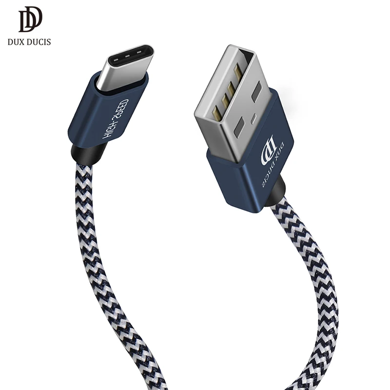 

DUX DUCIS 2Pcs USB C Cable Long & Short Fast Charging Wire USB Type C Cable For For Huawei P20 P10 Samsung Xiaomi Phone 1m 0.2m