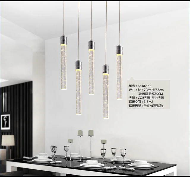 Contemporary Pendant Lights Modern Led Bubble Crystal Light Contemporary Pendant Lights Modern Led Bubble Crystal Light Minimalist Fashion Hanging Creative Dinning Room Bar