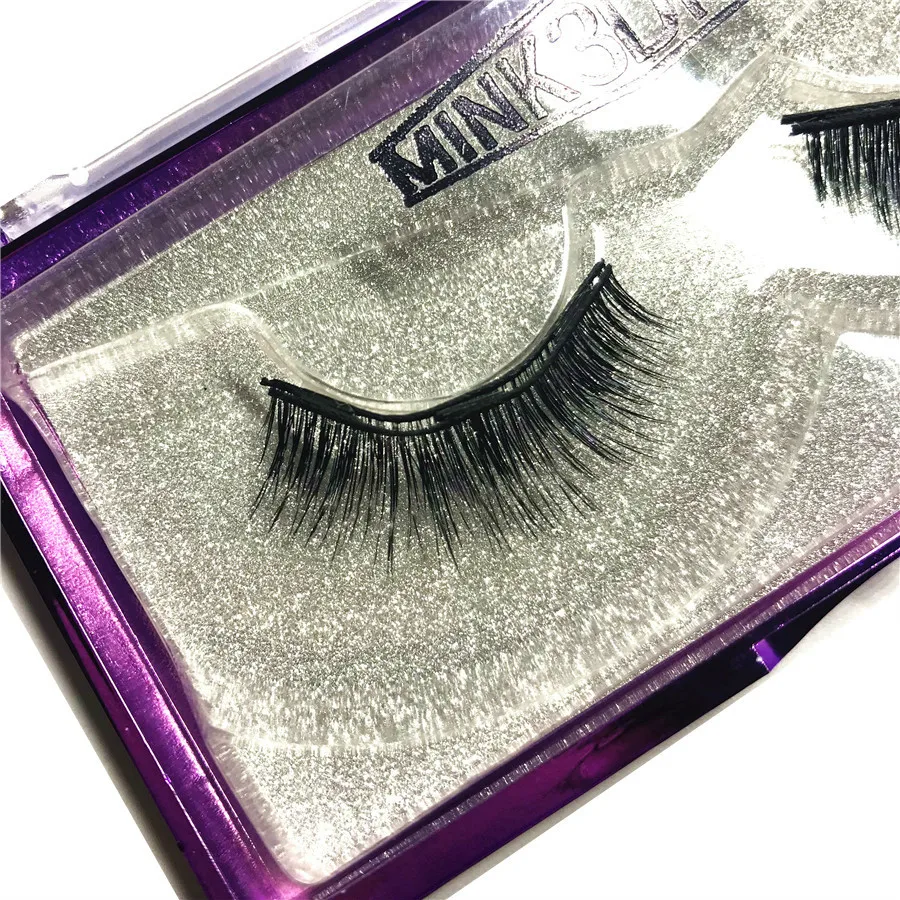 

2018 New 6 style 3D mink three magnet false eyelashes, Natural style reusable Magnetic Eye Lashes Eyelashes on magnets