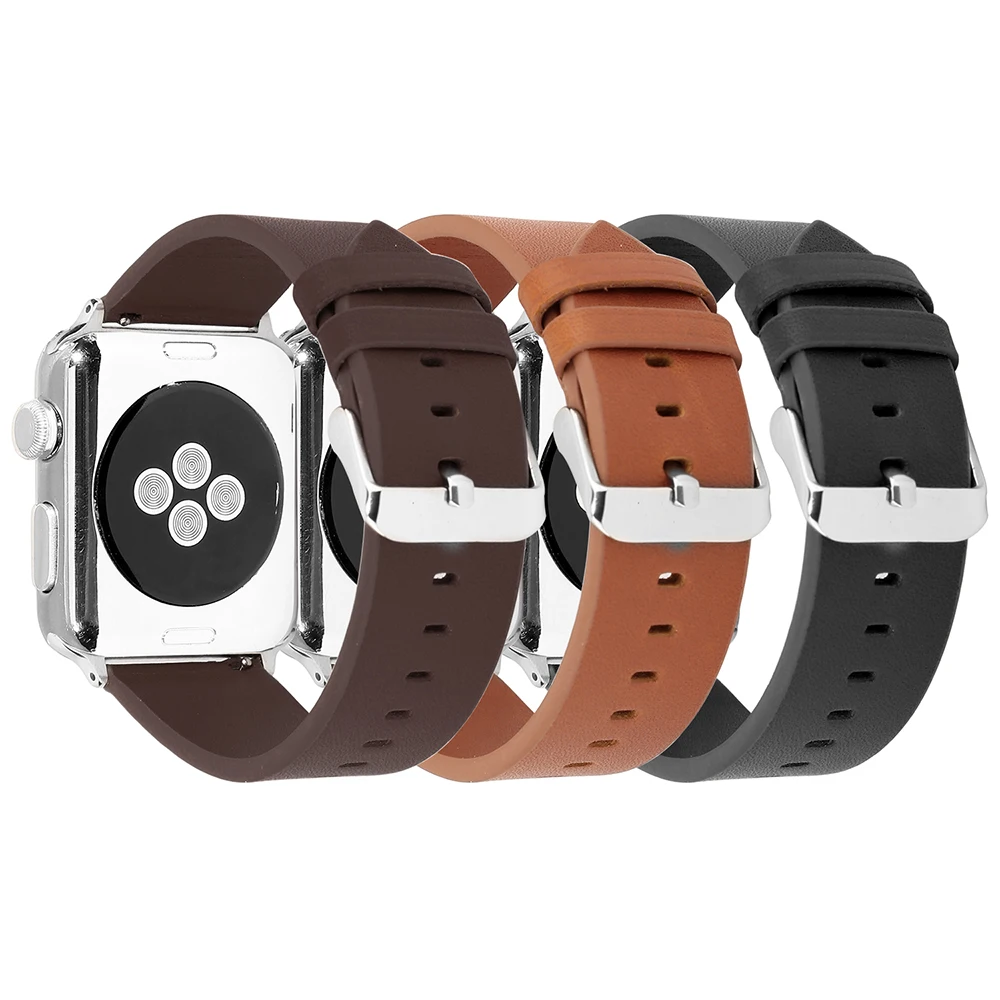 

Cow leather strap for Apple watch strap 38mm 40mm iwatch 5 4 band 42mm 44mm new handmade strap for apple watch series 3/2/1band