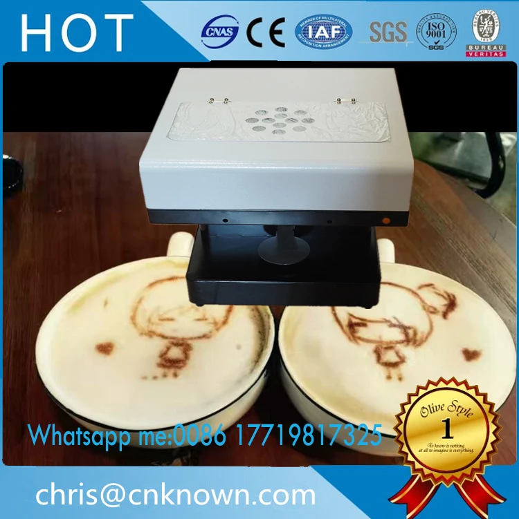 Лучшее качество 3D струйный принтер машина для цветной печати кофе принтер и чай торт арт принтер автоматический принтер машина