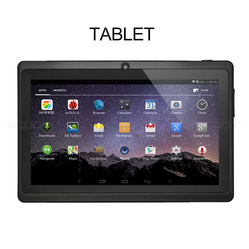 Tablet only XGODY 7 дюймов Детские планшеты ПК Android 8,1 1 Гб оперативной памяти, 16 Гб встроенной памяти, 1024*600 HD Экран Планшеты с подставкой силиконовый чехол Обложка для детей, Wi-Fi - Комплект: Tablet only