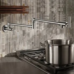 Black Brass Wall Mounted Kitchen Faucet Pot Filler Faucet Swivel Folding Retractable Rotary Stretch Basin Faucet Sink Tap